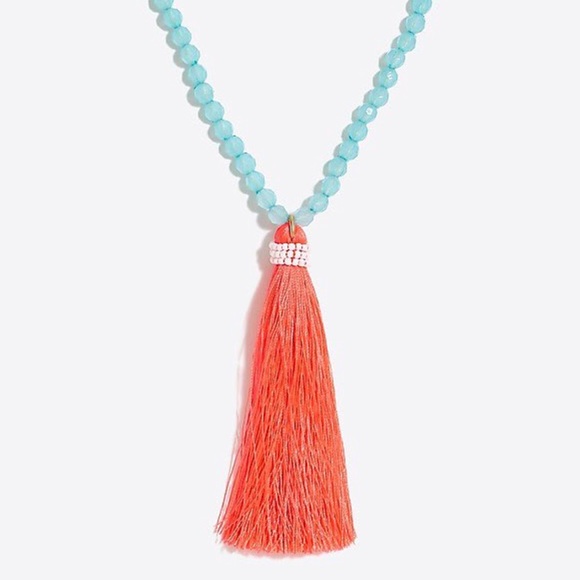 J. Crew neon thread tassel pendant - Picture 2 of 4